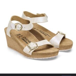 Birkenstock Women's Papillio Soley Sandcastle Wedge Sandals
